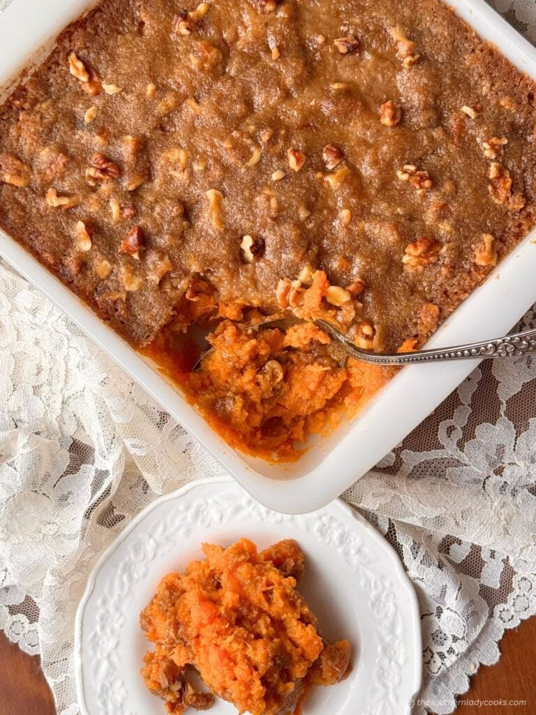 Sweet Potatoes Baked with a Brown Sugar Topping