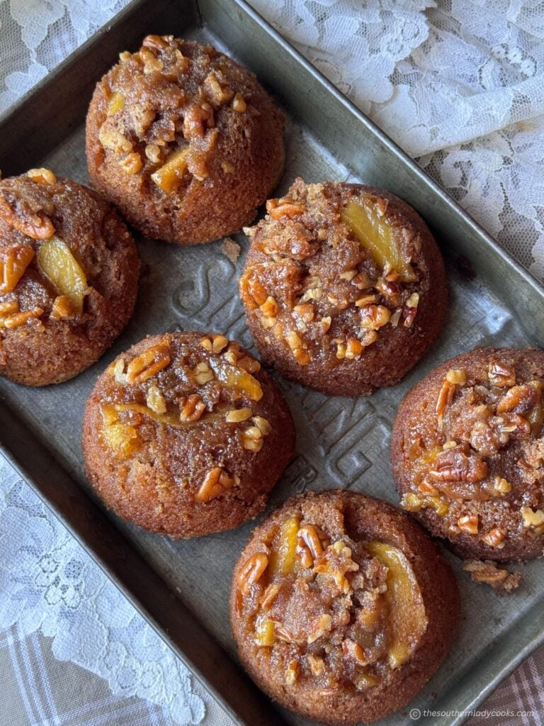 Apple Upside Down Cupcakes