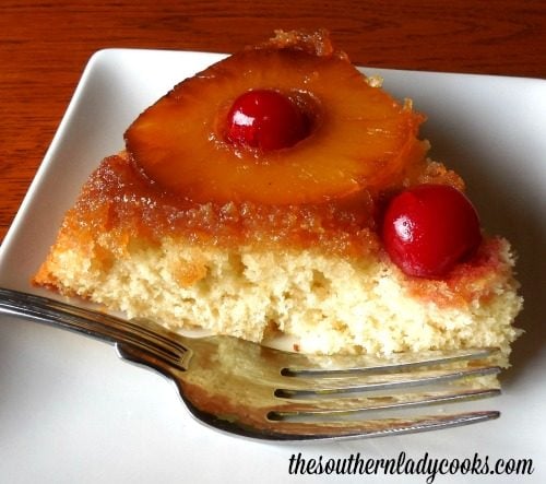 Pineapple upside down cake