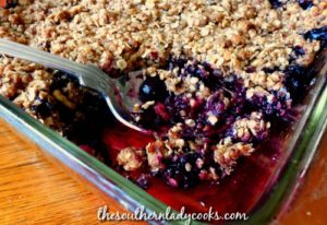 BLUEBERRY CRISP - Easy Recipe - The Southern Lady Cooks
