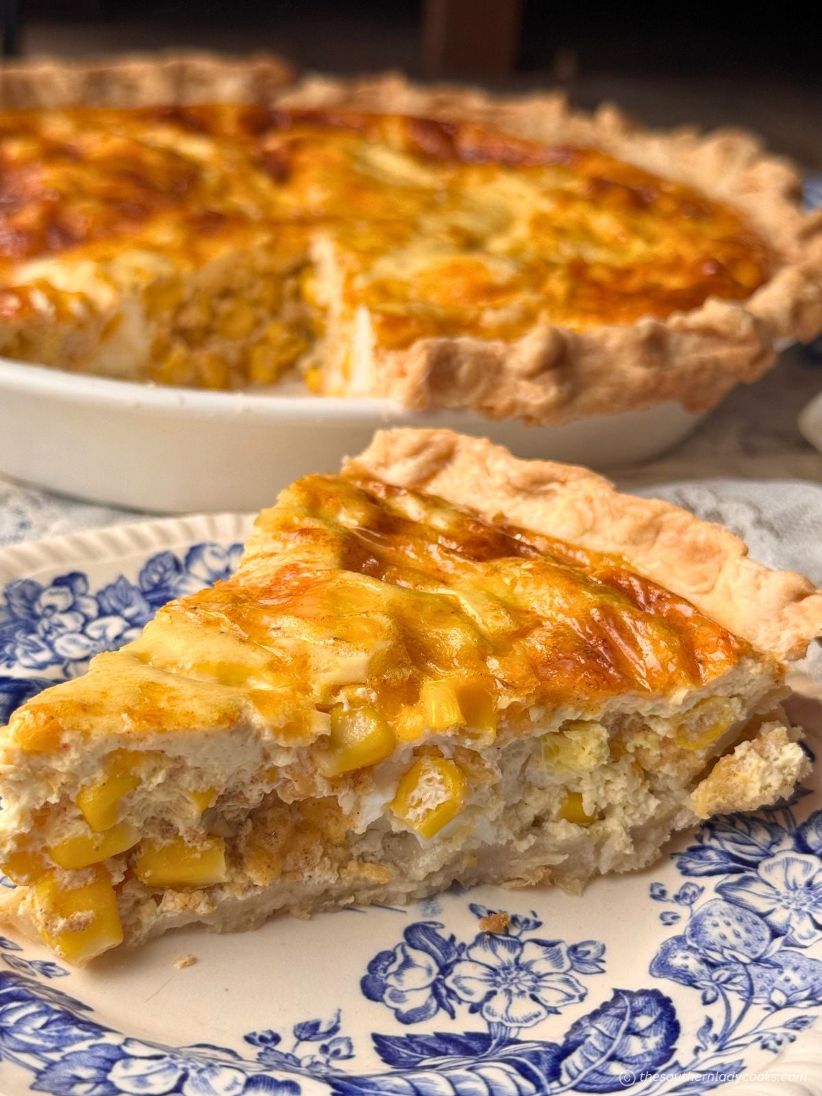 CHEDDAR CORN QUICHE
