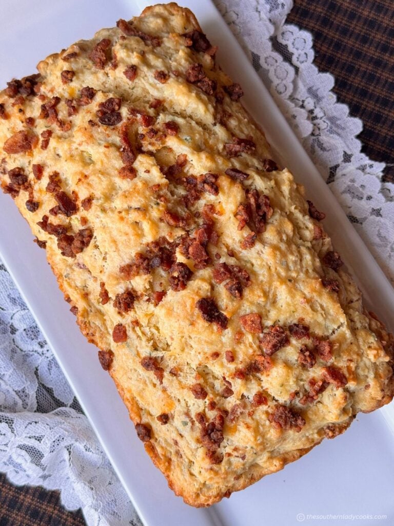 homemade bacon cheddar onion bread