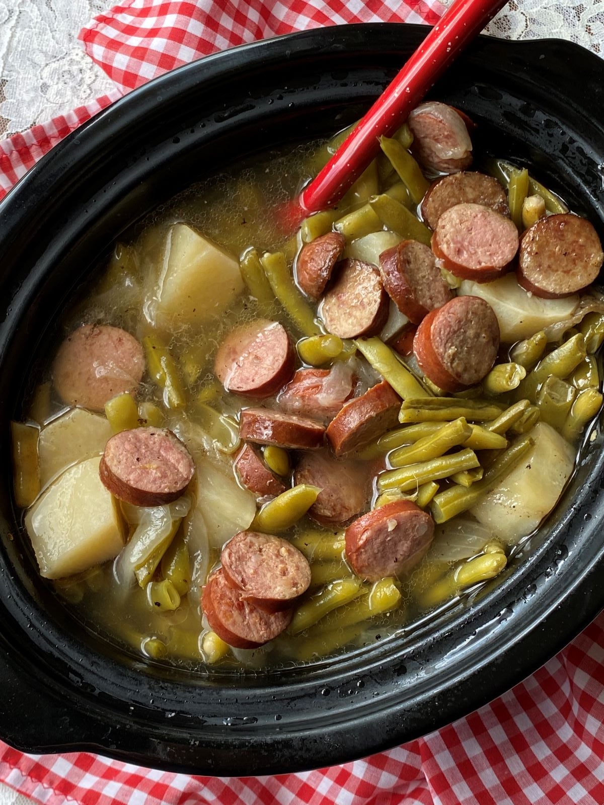 SAUSAGE, GREEN BEANS & POTATOES - DeegitalRays