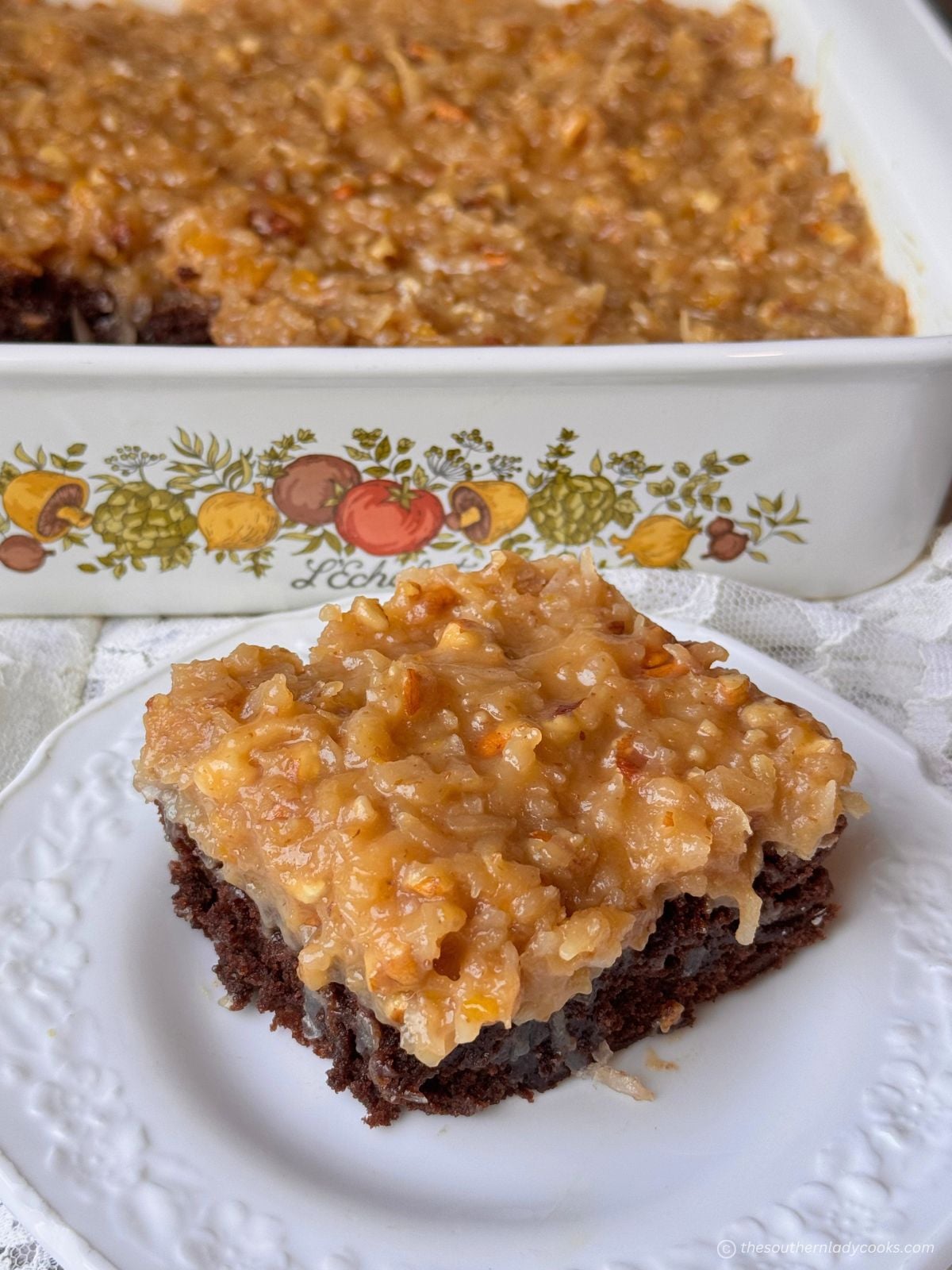 GERMAN CHOCOLATE BROWNIES