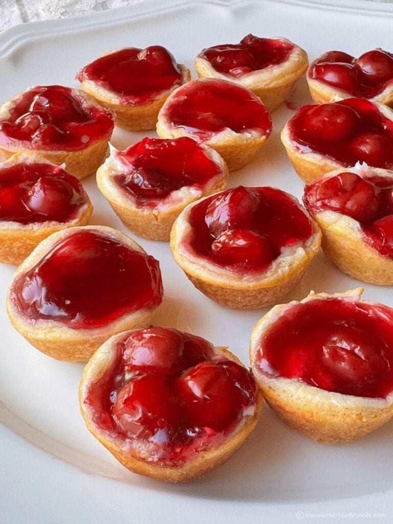 Cherry Crescent Roll Tarts - Mini version