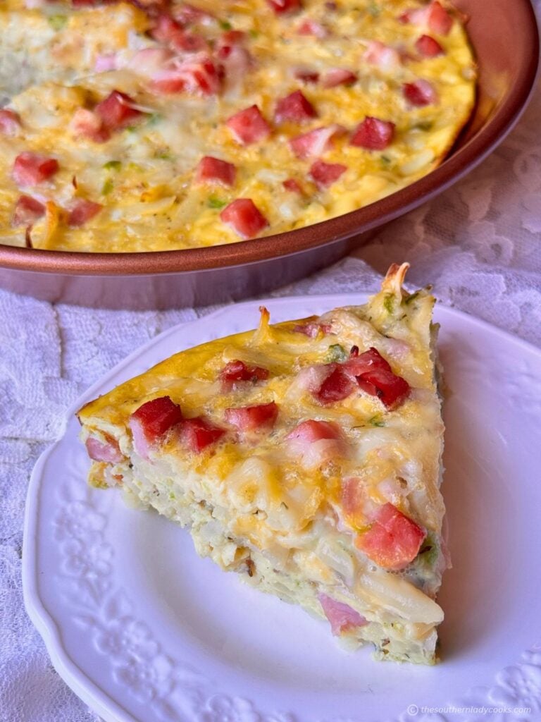 Denver Omelet Pie with Hash Browns