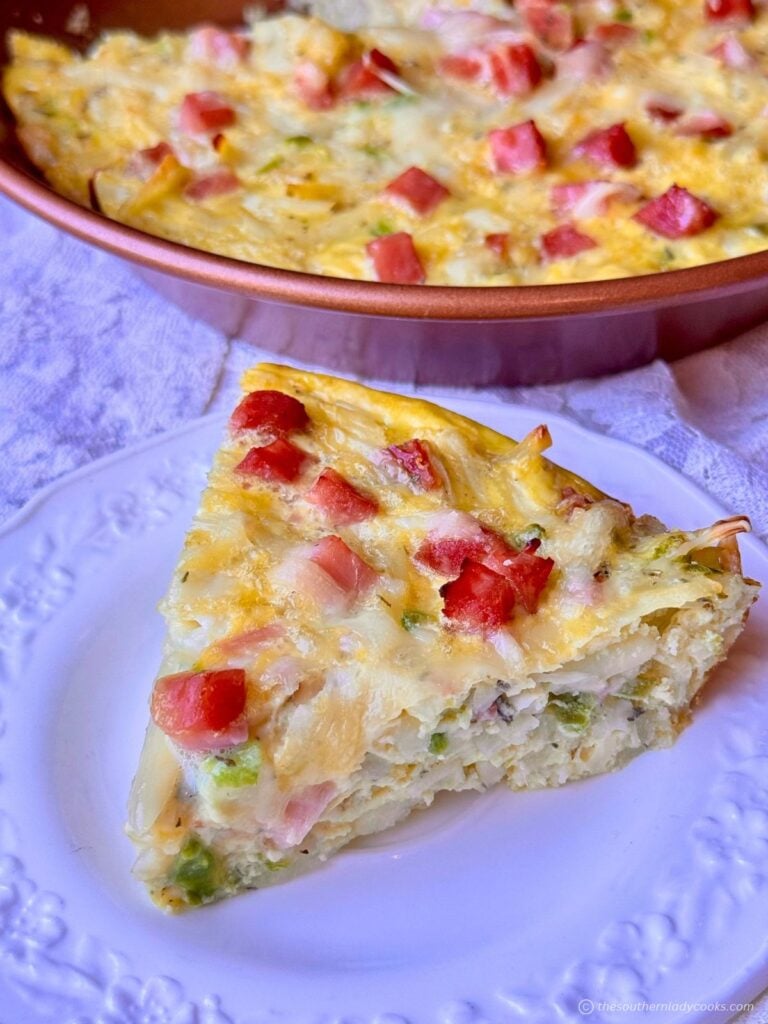 Denver Omelet Pie with Hash Browns
